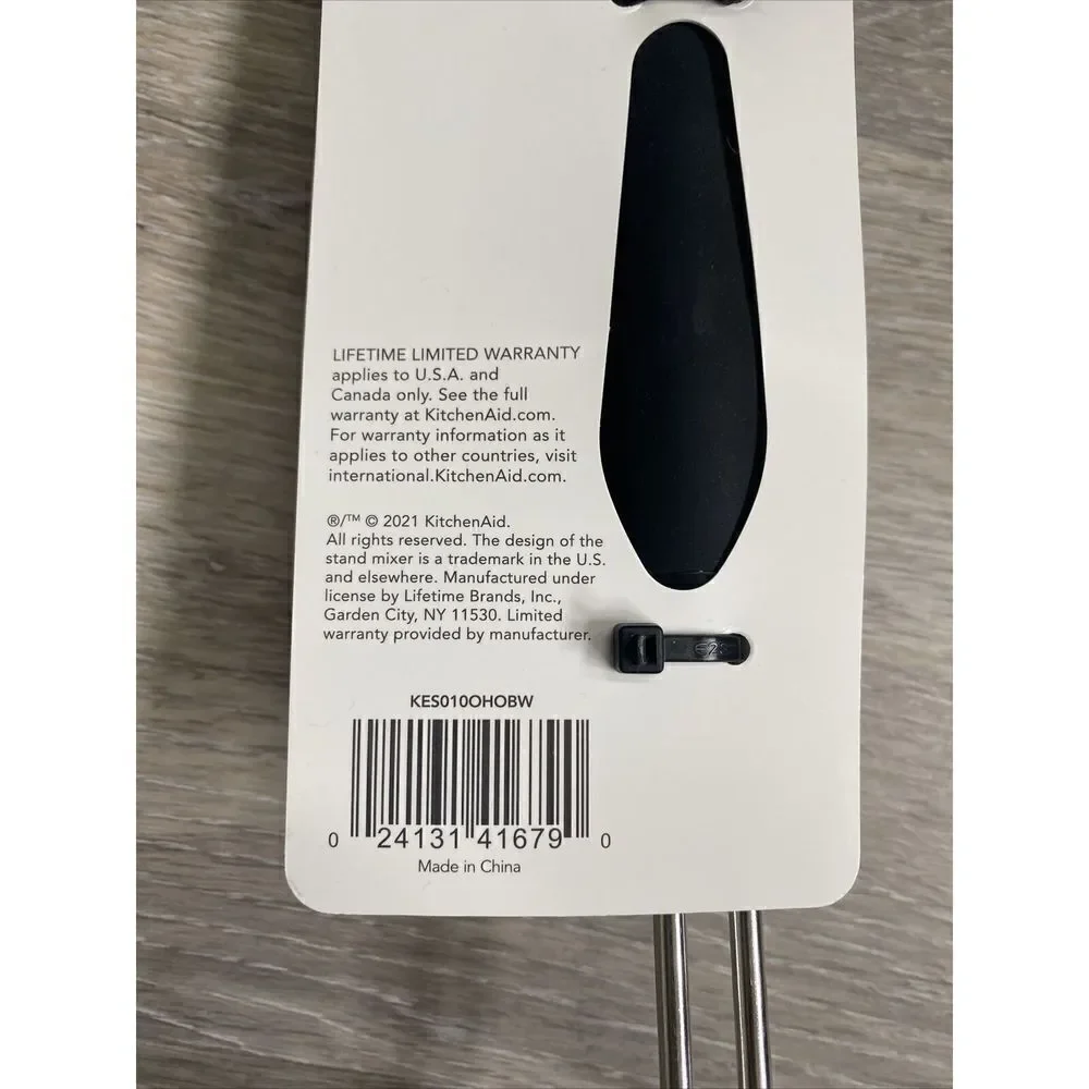 New KitchenAid Asian Strainer Wire Basket- Black colors Soft Grip